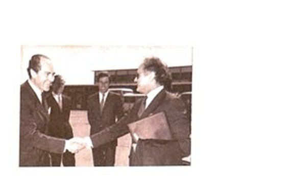 Mario Magliano at a diplomatic signing ceremony